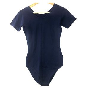 Short sleeve bodysuit! Navy color.